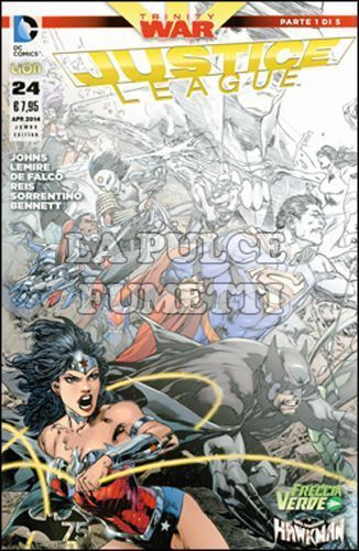 JUSTICE LEAGUE #    24 - JUMBO EDITION - TRINITY WAR PARTE 1 ( DI 5 )
